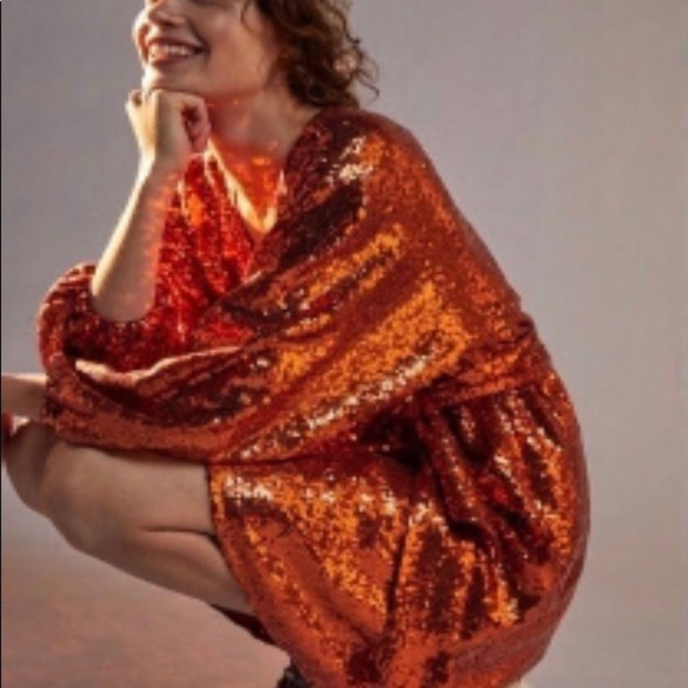 NWT Anthropologie Lisabette sequined dress size XS